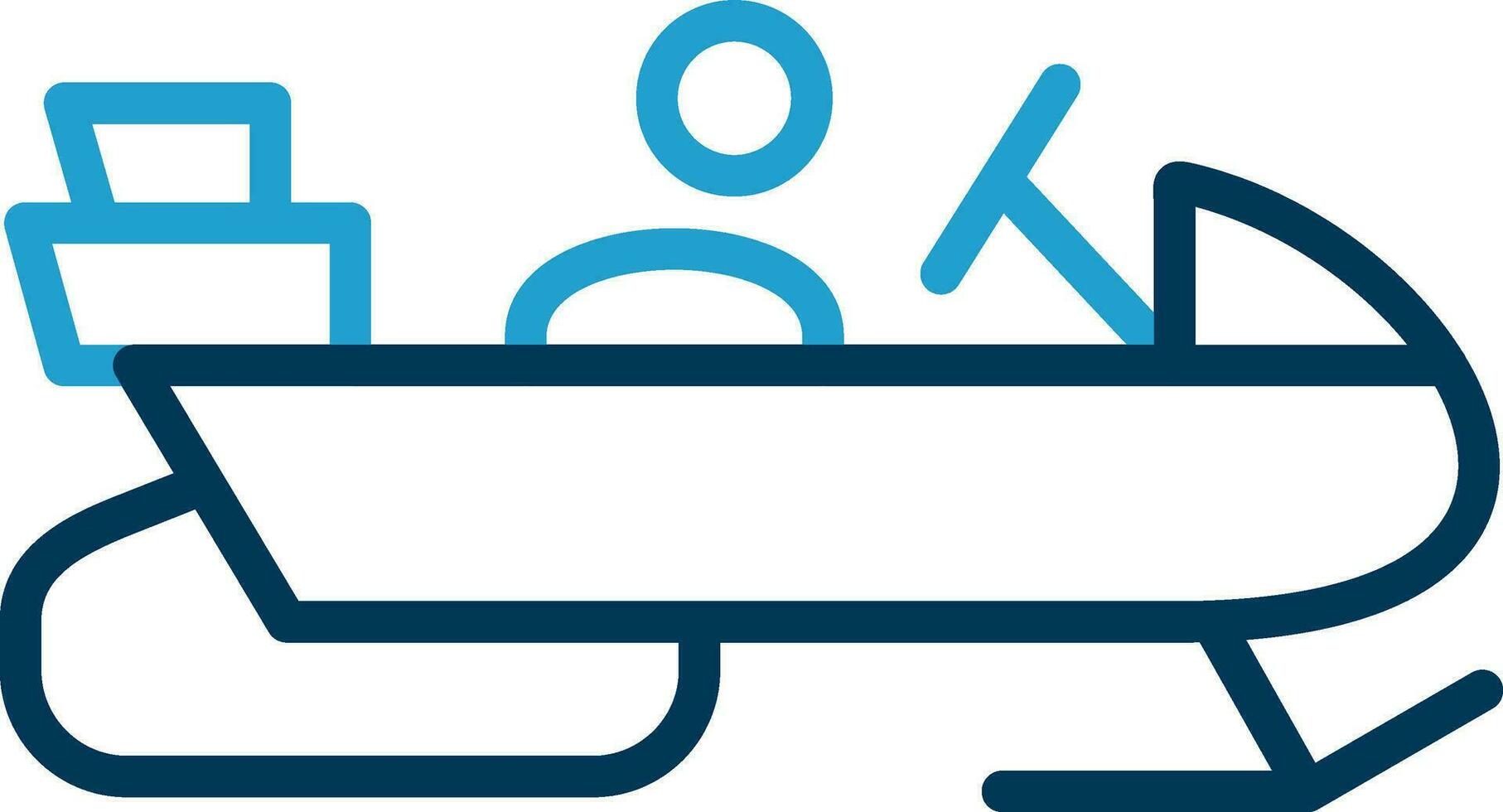 Snowmobile Vector Icon Design