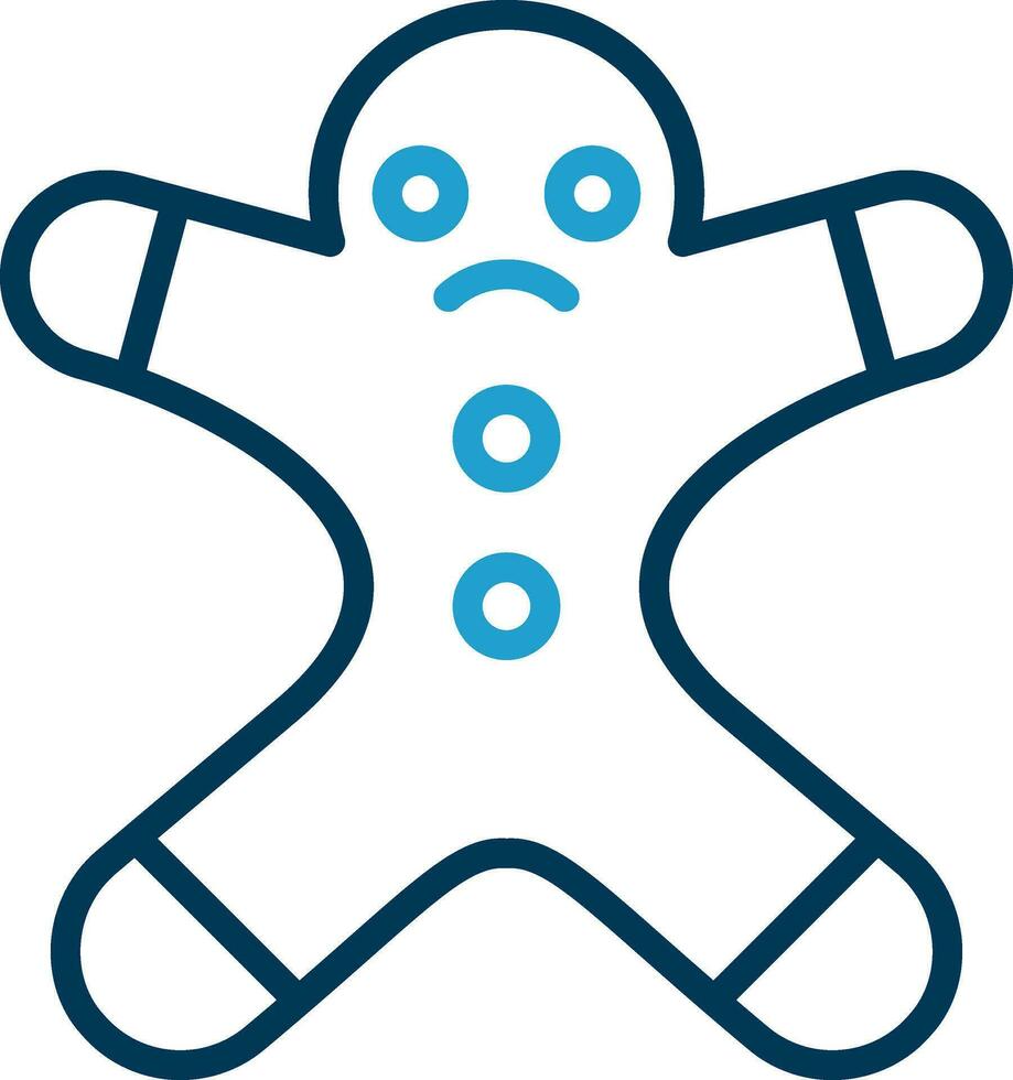 Gingerbread man Vector Icon Design