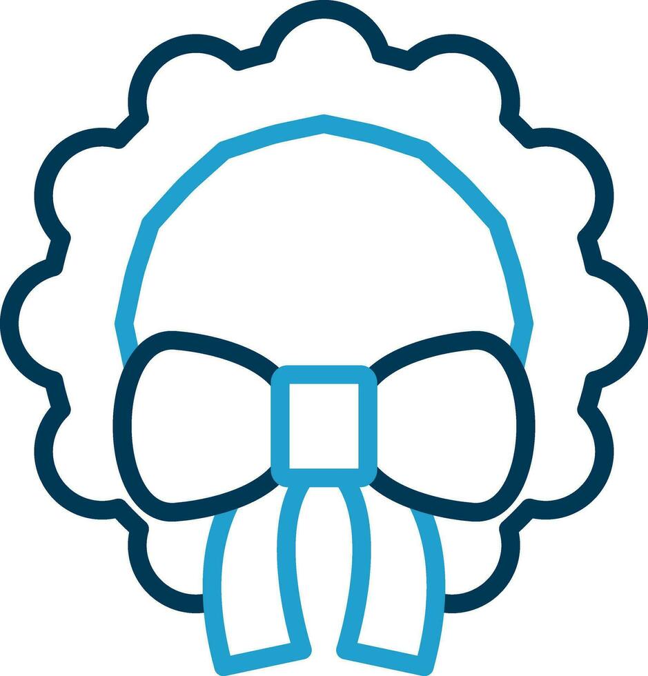 Christmas wreath Vector Icon Design
