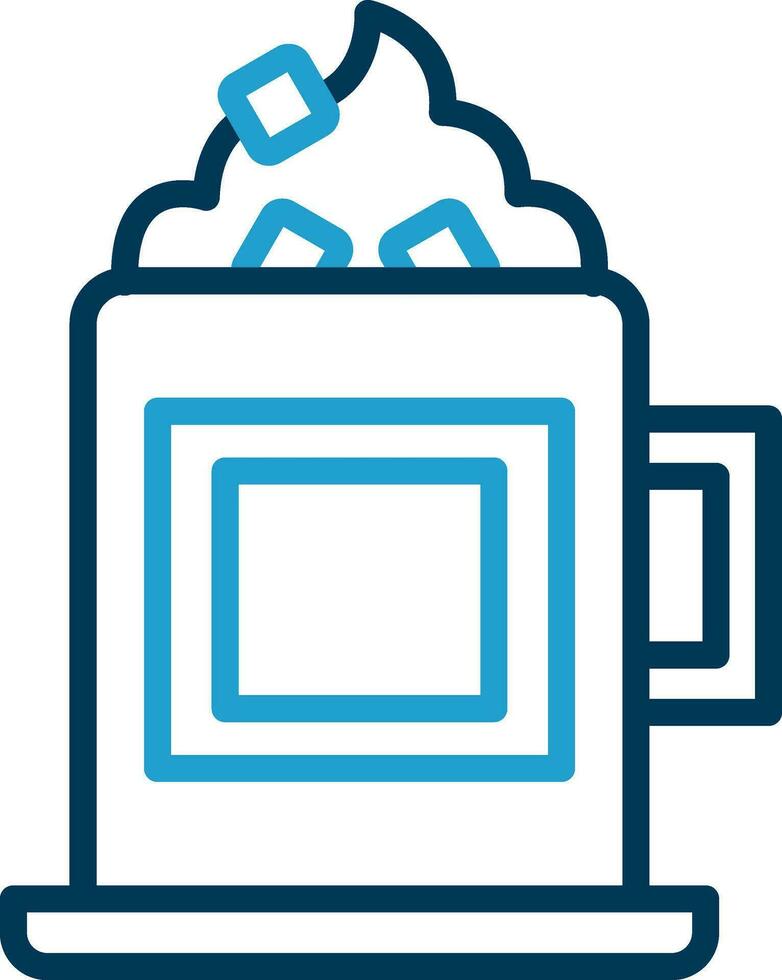 Hot chocolate Vector Icon Design