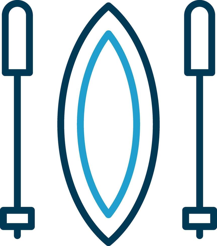 Slalom Vector Icon Design