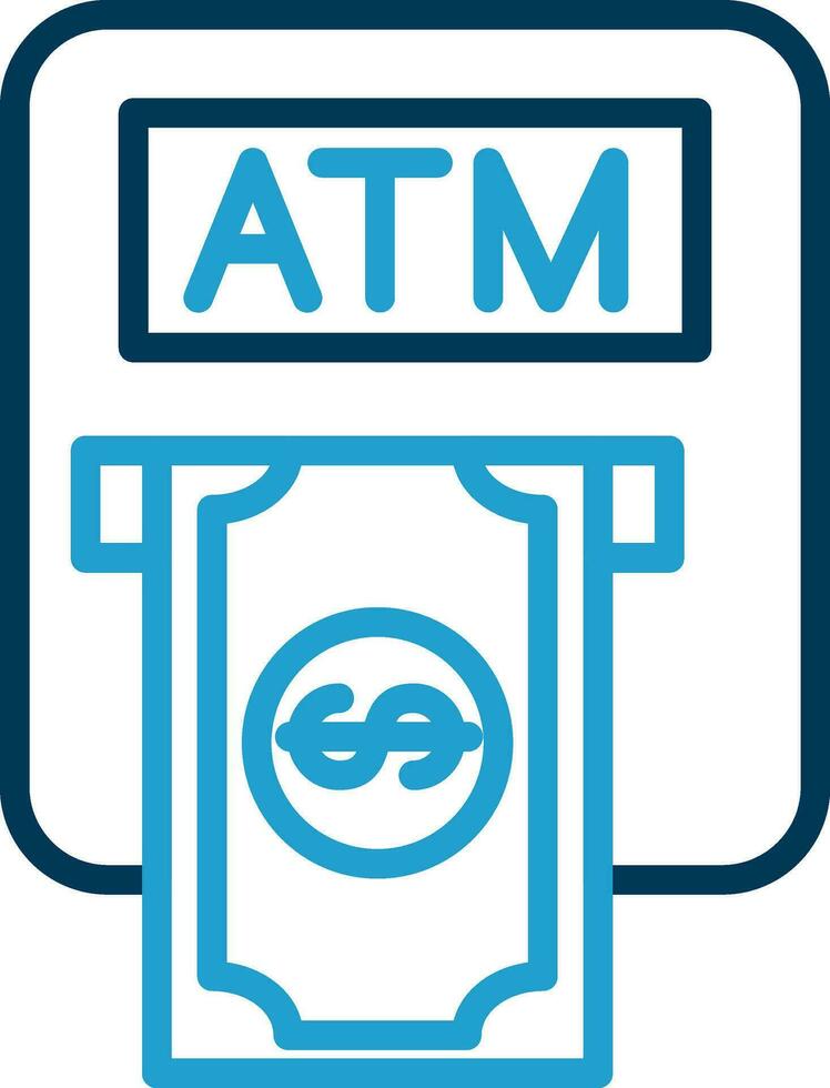 Atm machine Vector Icon Design