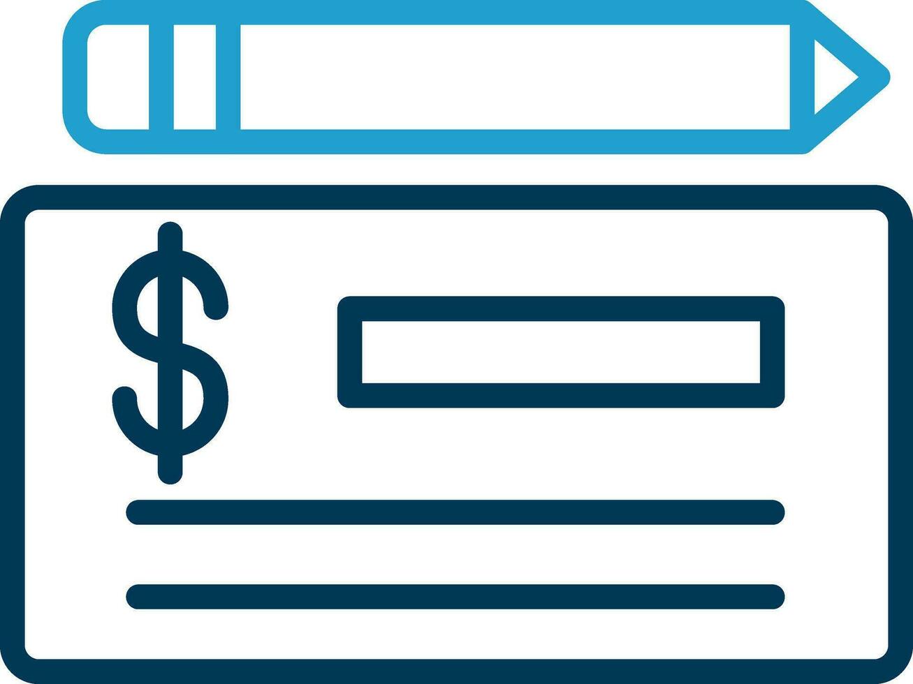 Cheque Vector Icon Design