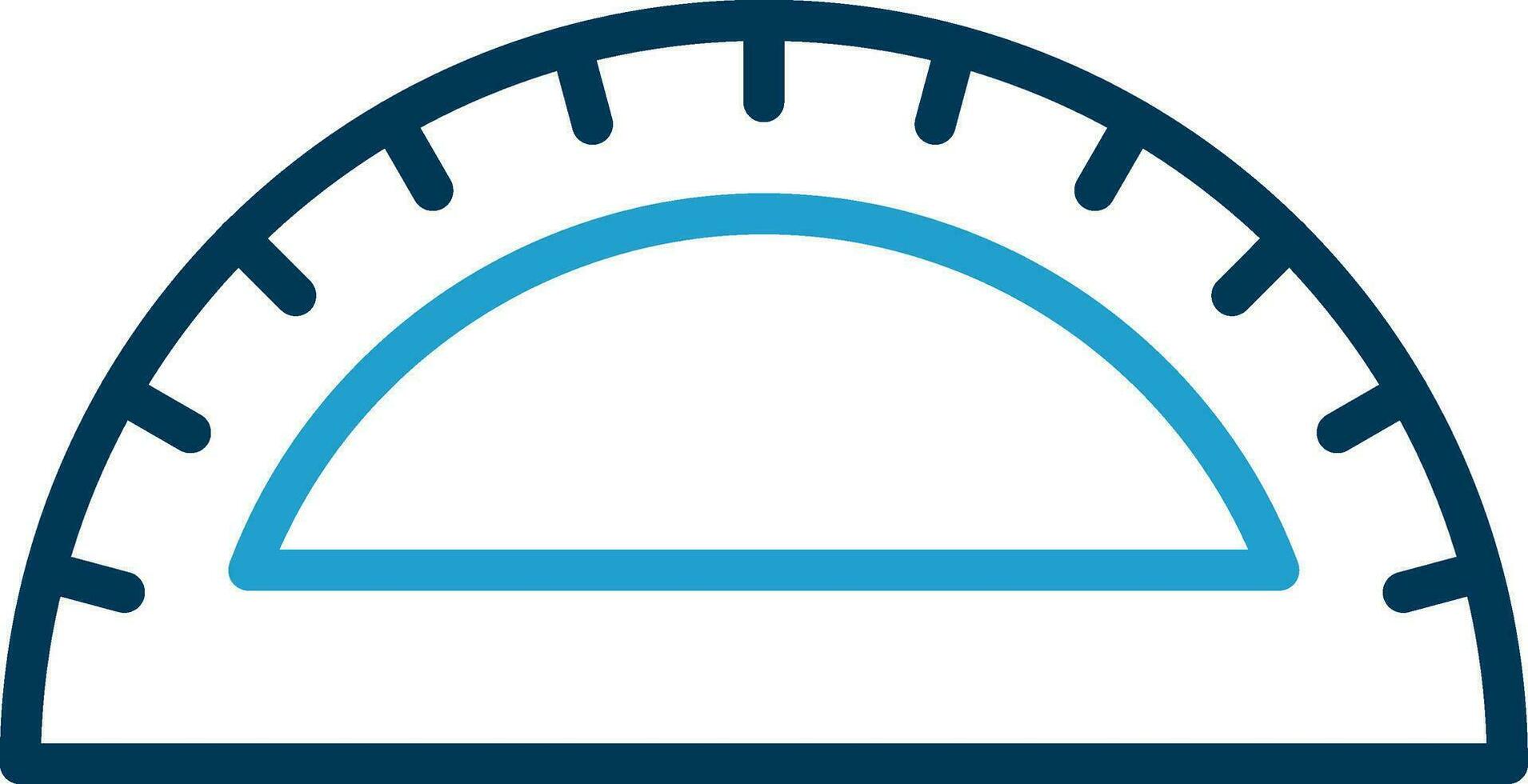 Protractor Vector Icon Design