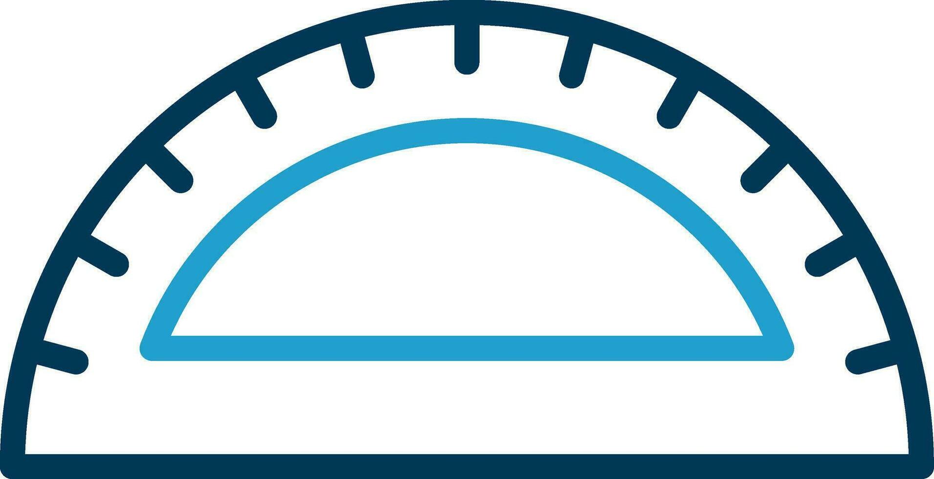 Protractor Vector Icon Design