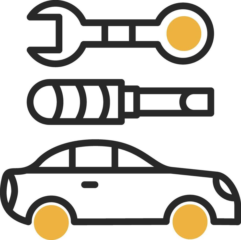 Car maintenance Vector Icon Design