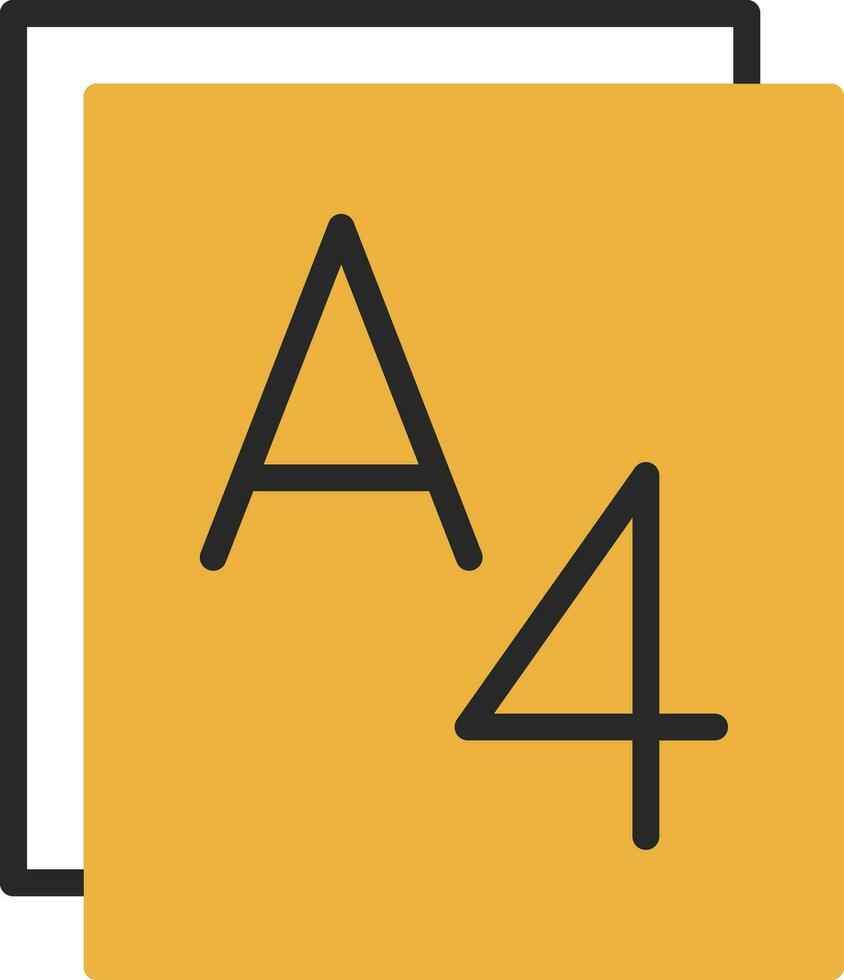 Paper size Vector Icon Design