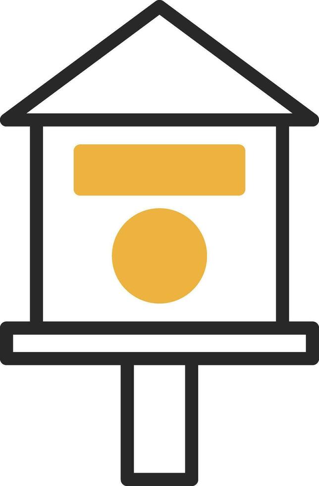 Bird house Vector Icon Design
