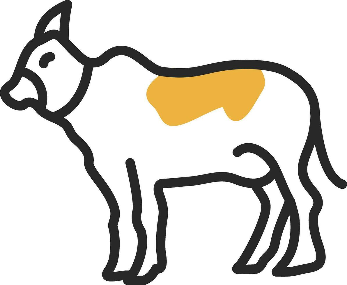 vaca vector icono diseño