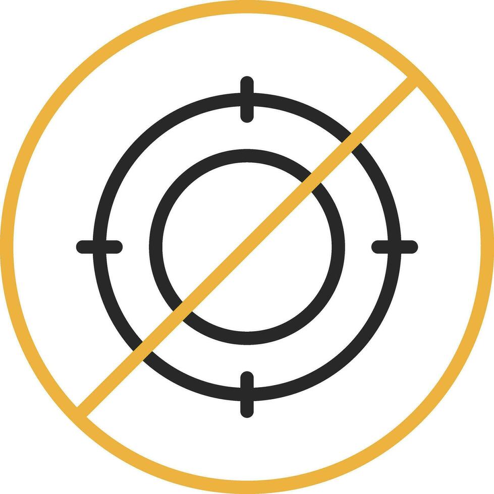 No hunt Vector Icon Design
