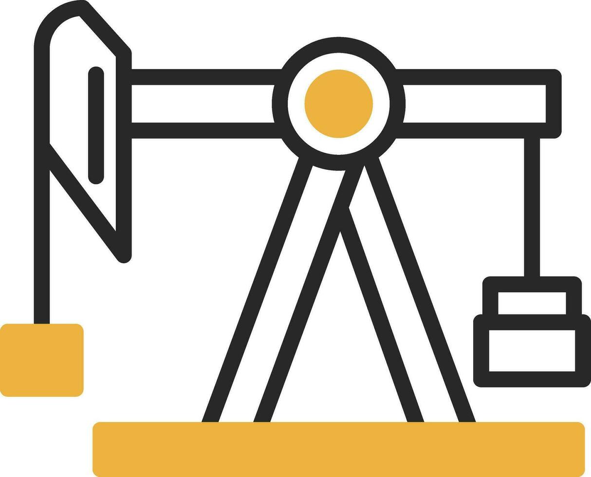 Pump jack Vector Icon Design