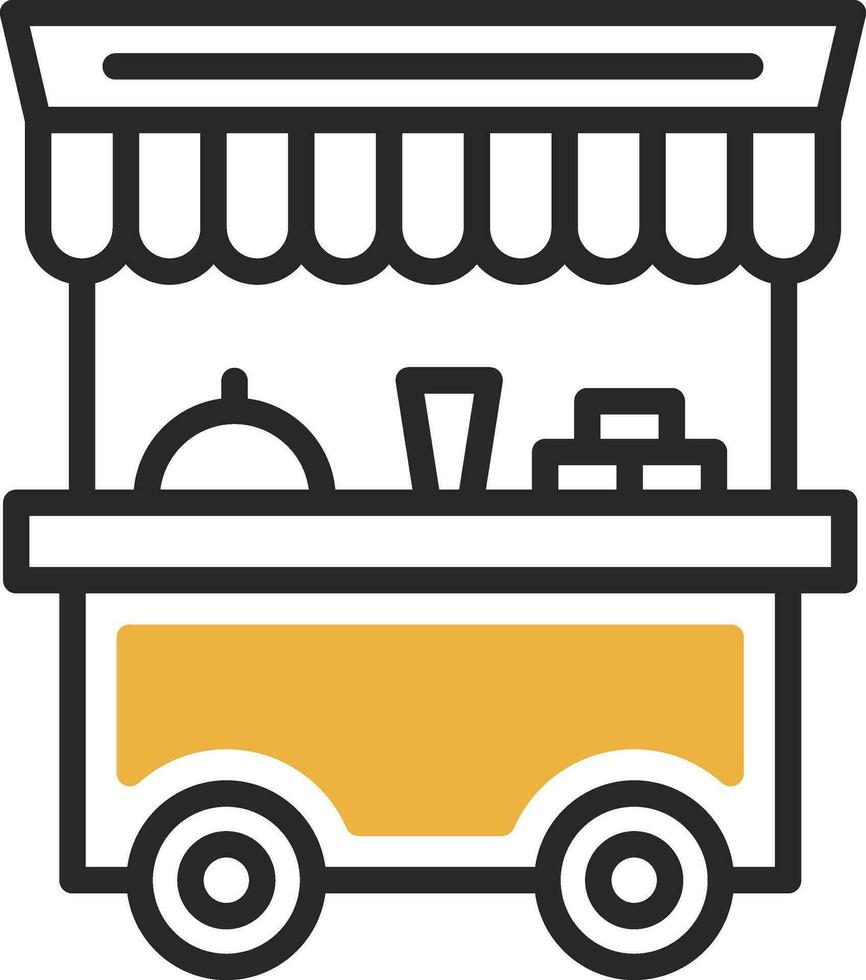 diseño de icono de vector de carrito de comida