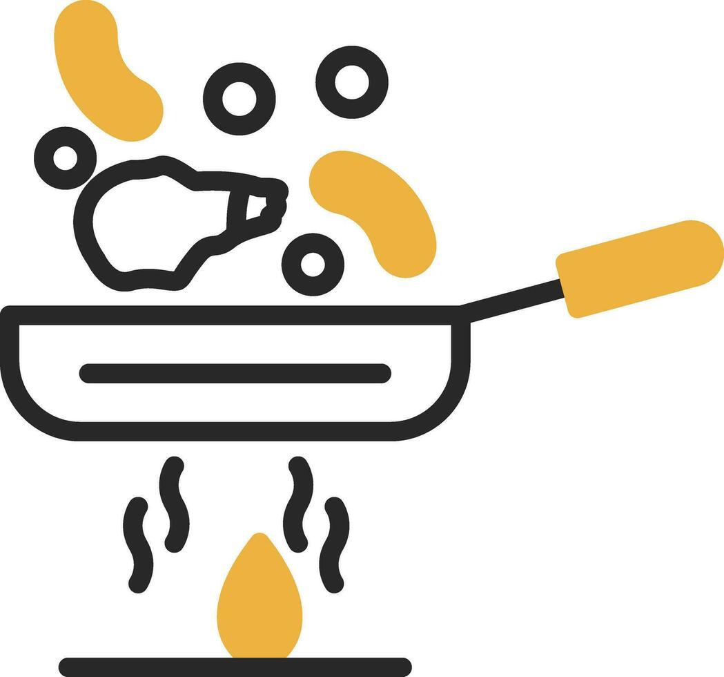 Stir fry Vector Icon Design