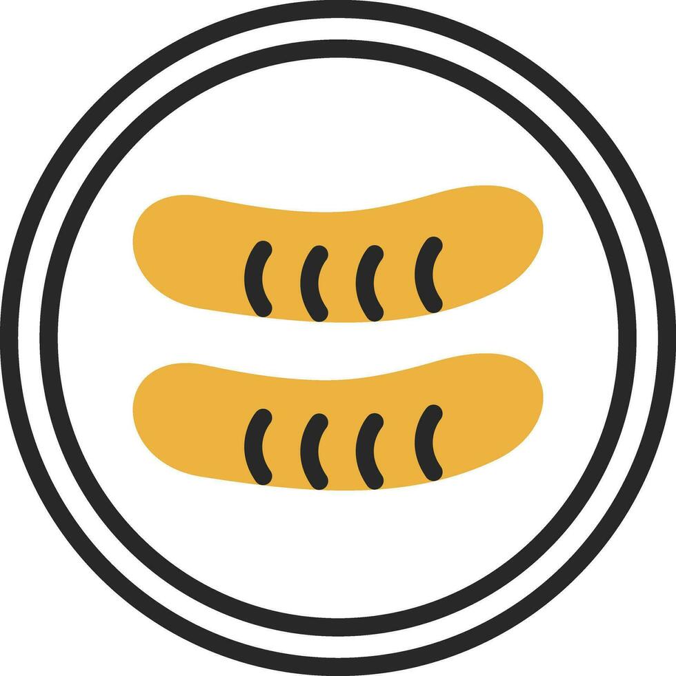 Sausage Vector Icon Design