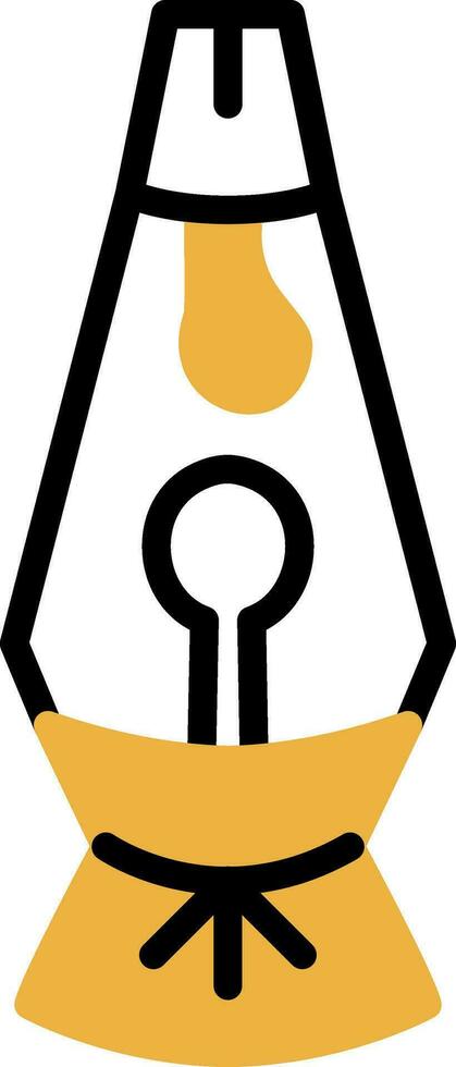 diseño de icono de vector de lámpara de lava
