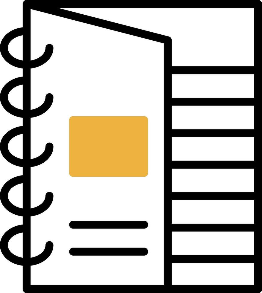 Notebook Vector Icon Design