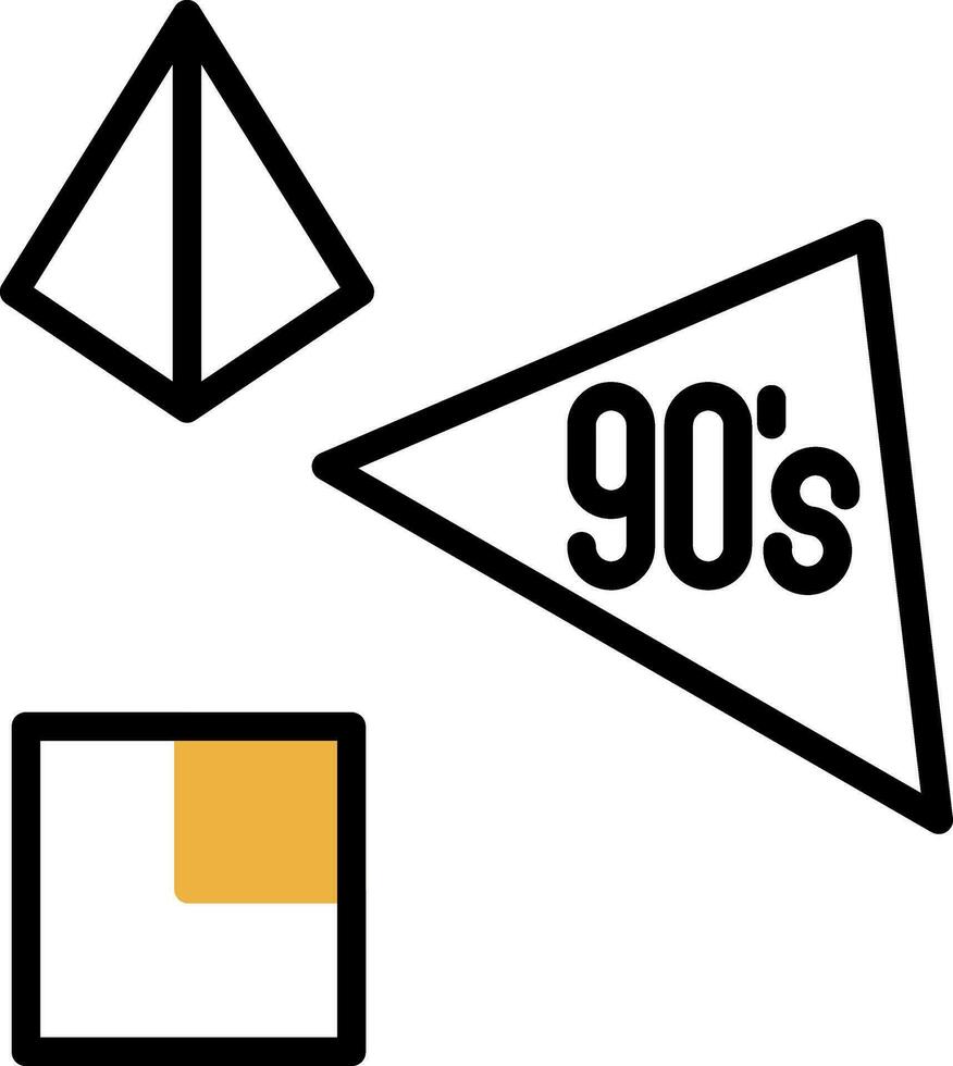 90s vector icono diseño