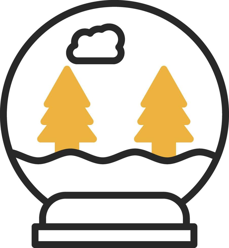 bola de nieve vector icono diseño