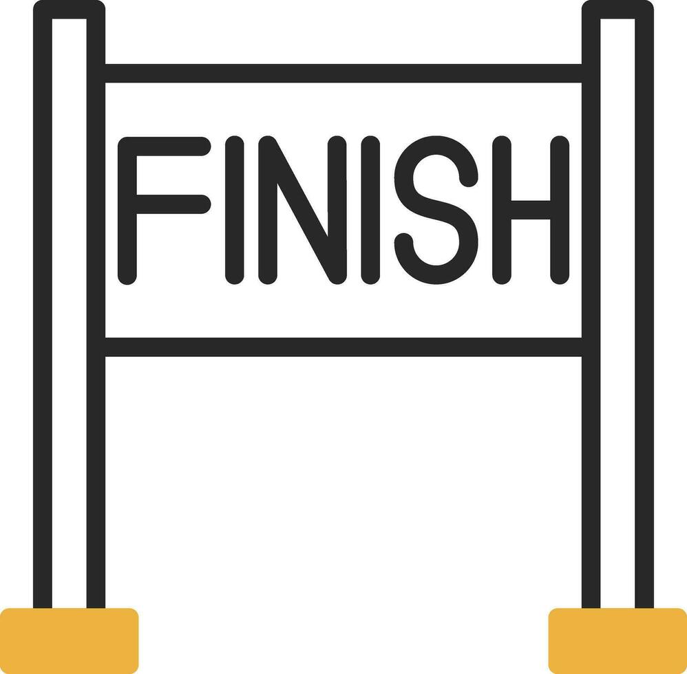 Finish line Vector Icon Design