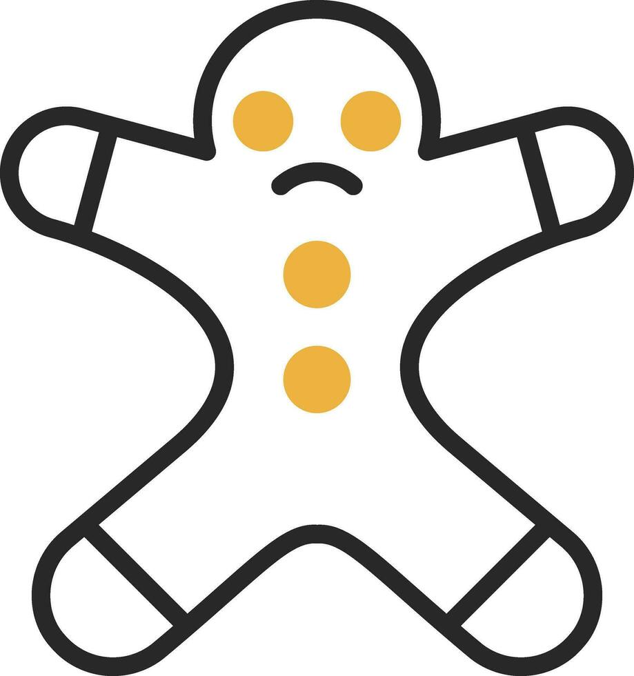 Gingerbread man Vector Icon Design