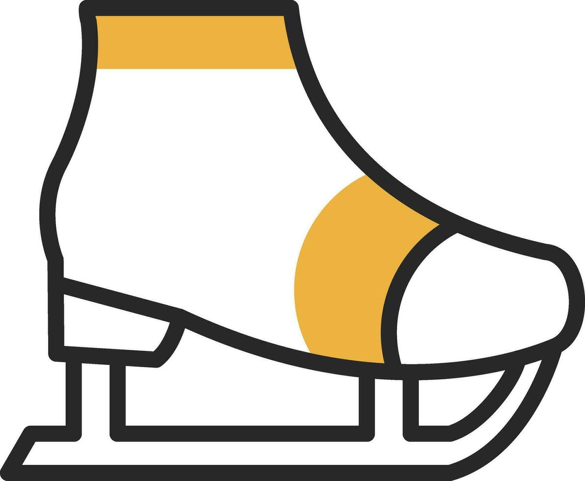 Ice skate Vector Icon Design