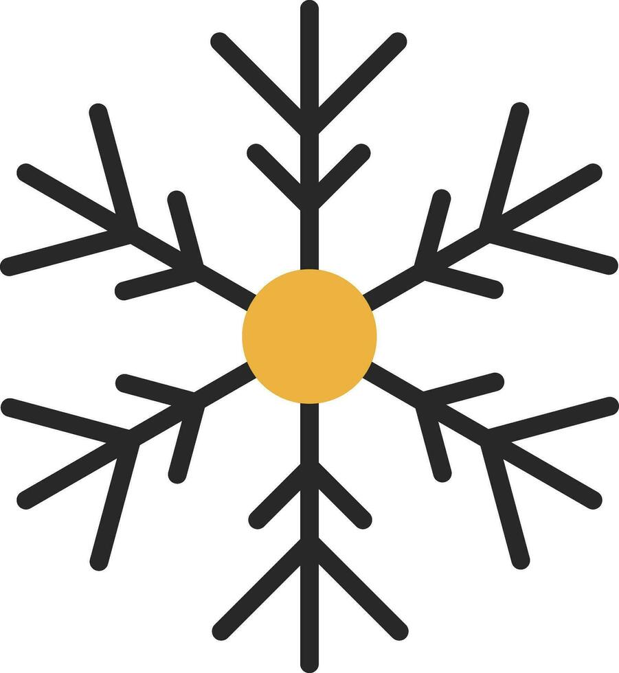 Snowflake Vector Icon Design