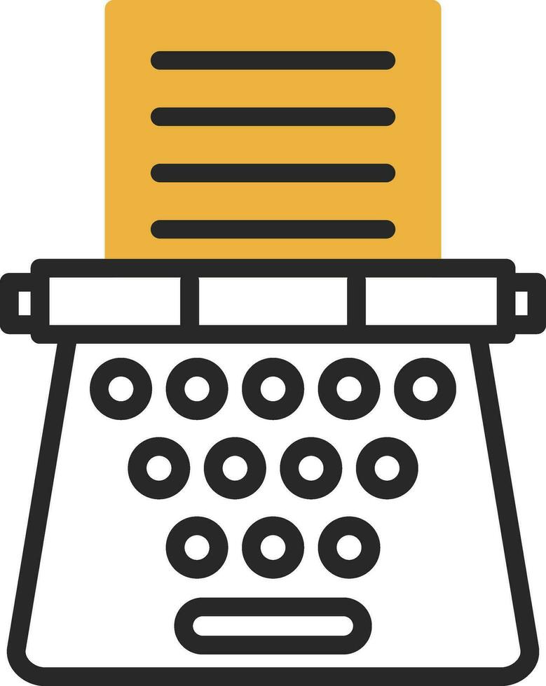 Typewriter Vector Icon Design