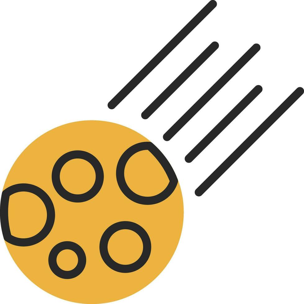 Comet Vector Icon Design