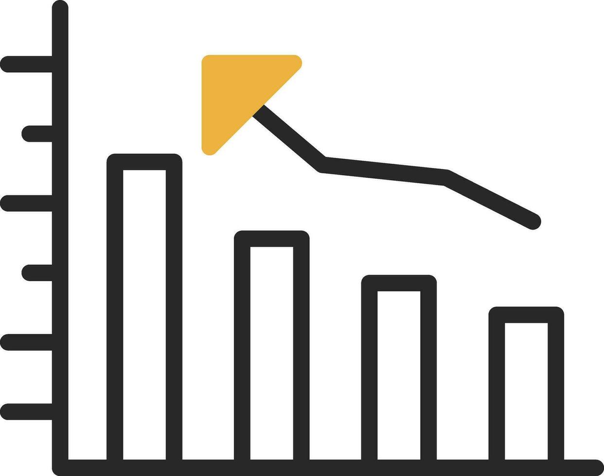 Bar graph Vector Icon Design