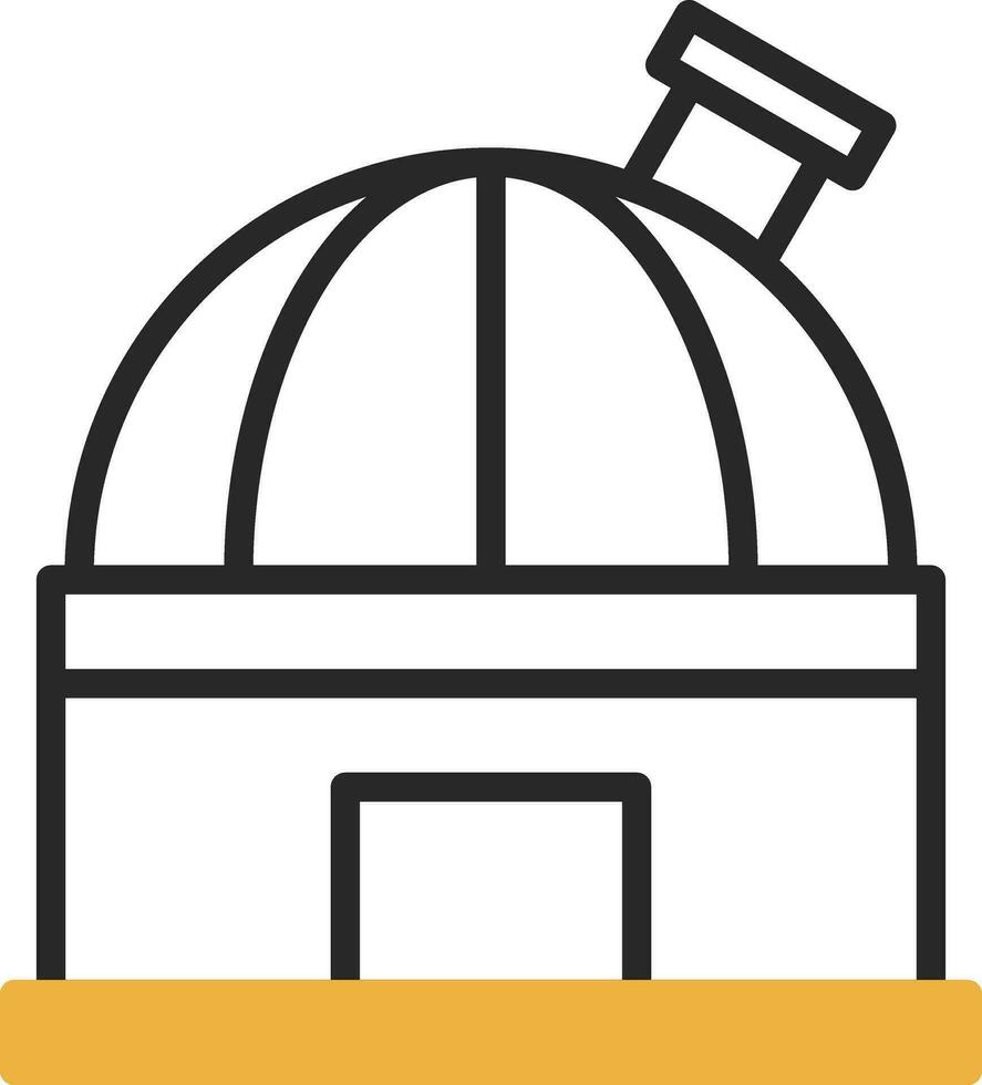 diseño de icono de vector de observatorio