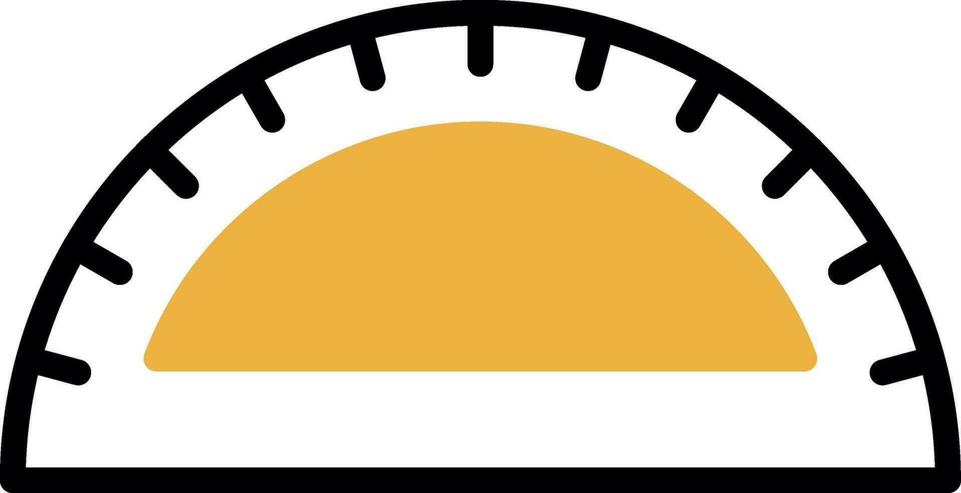 Protractor Vector Icon Design