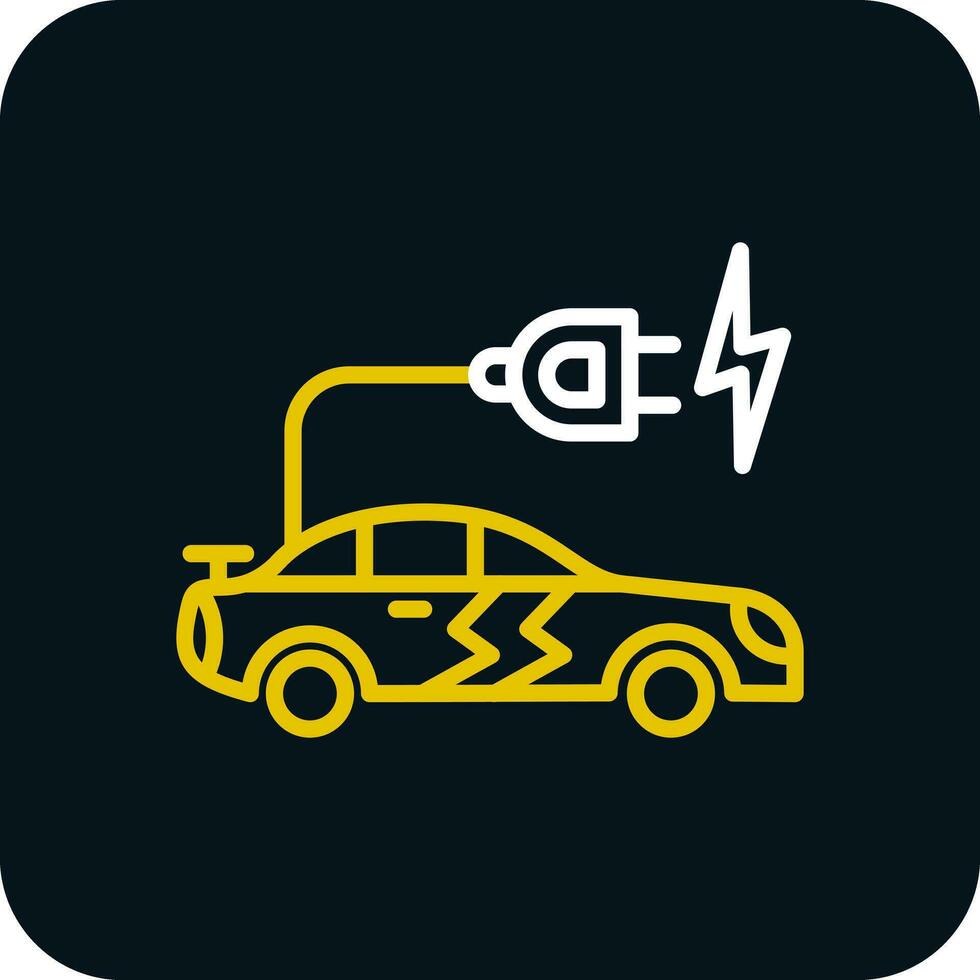 Electric car Vector Icon Design