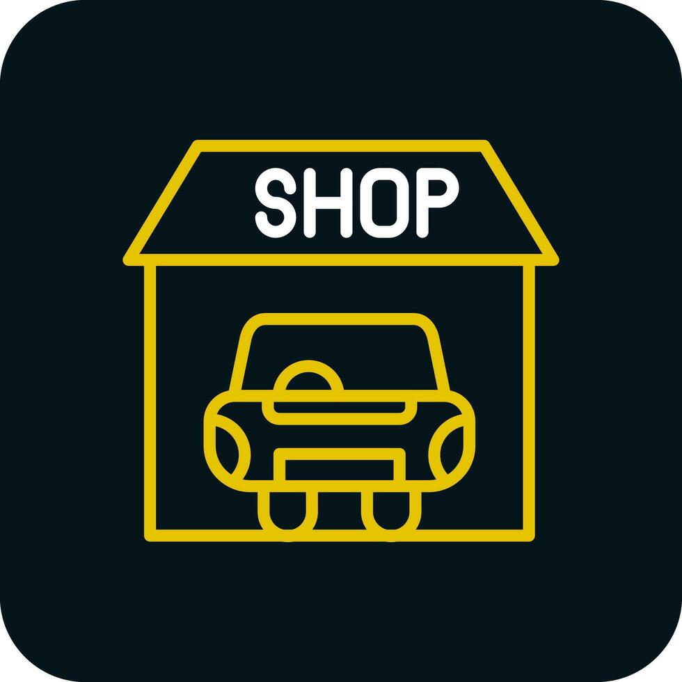 Car shop Vector Icon Design