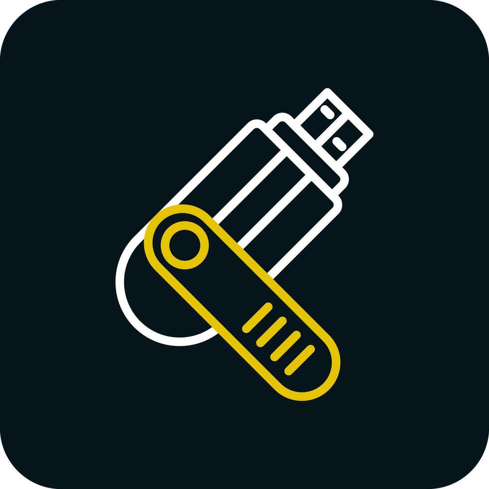 Flash drive Vector Icon Design