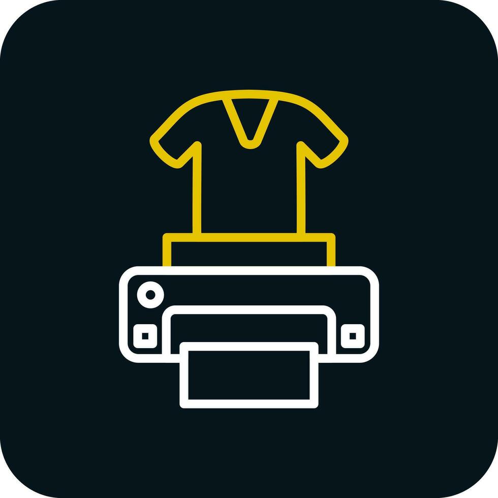 Dtg printer Vector Icon Design