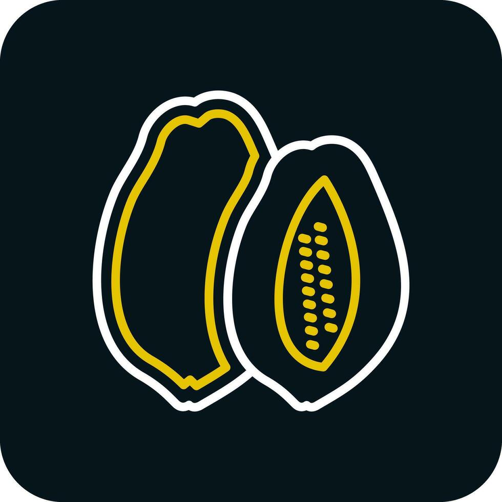 diseño de icono de vector de papaya