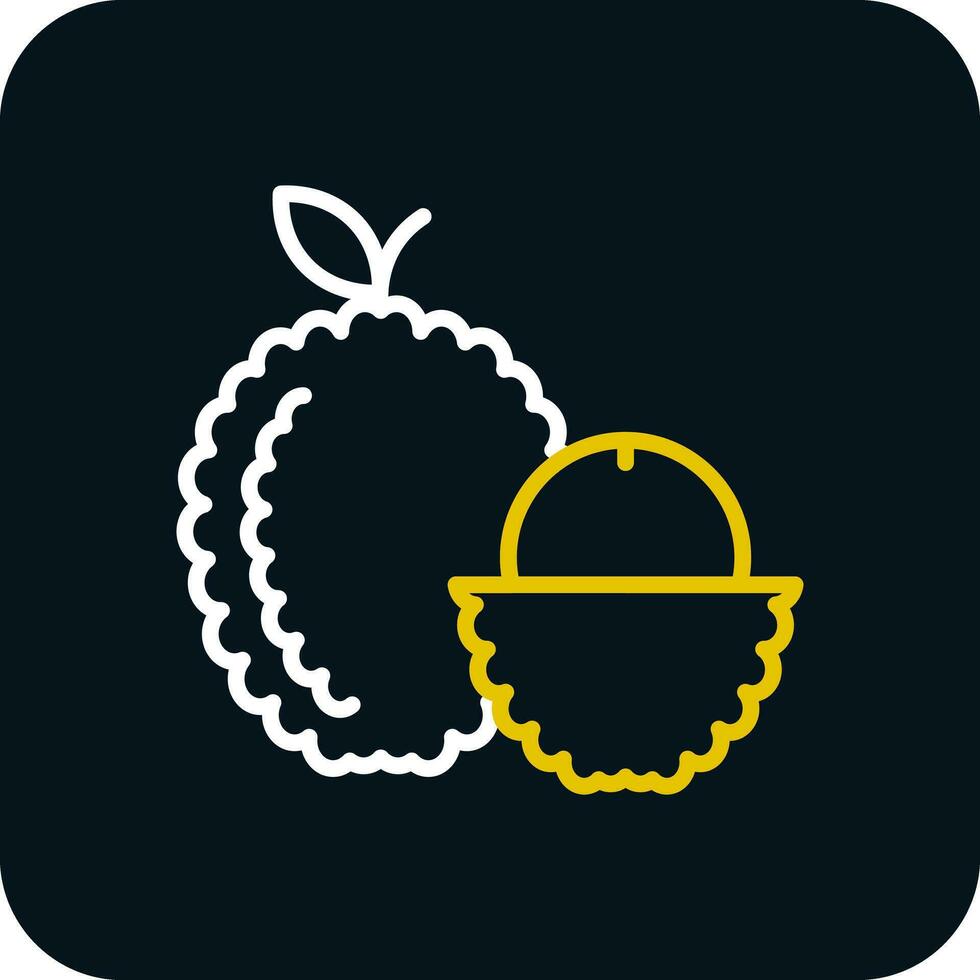 lychee vector icono diseño