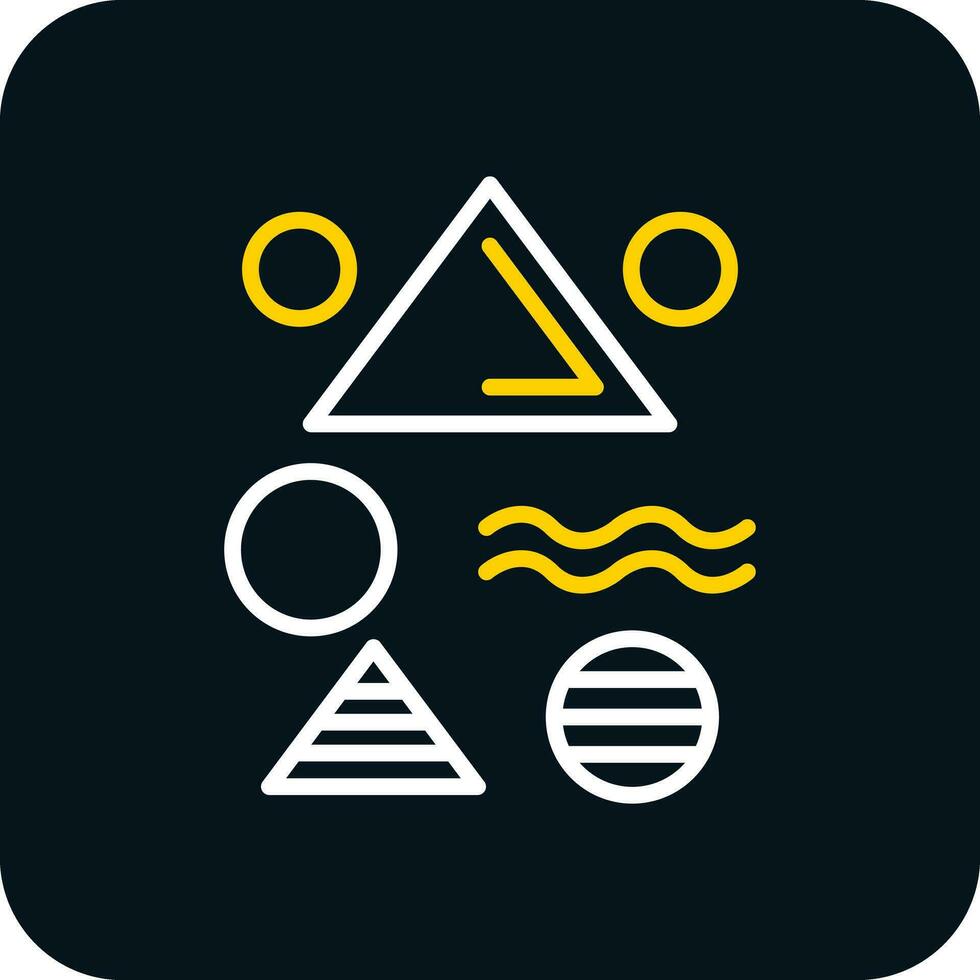 Memphis style Vector Icon Design