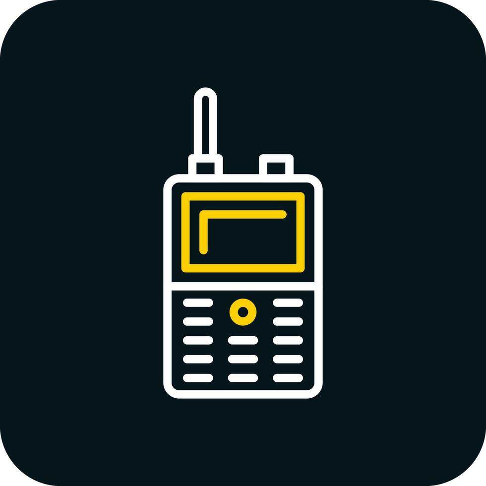 diseño de icono de vector de walkie talkie