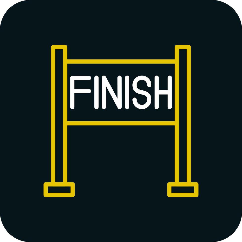 Finish line Vector Icon Design