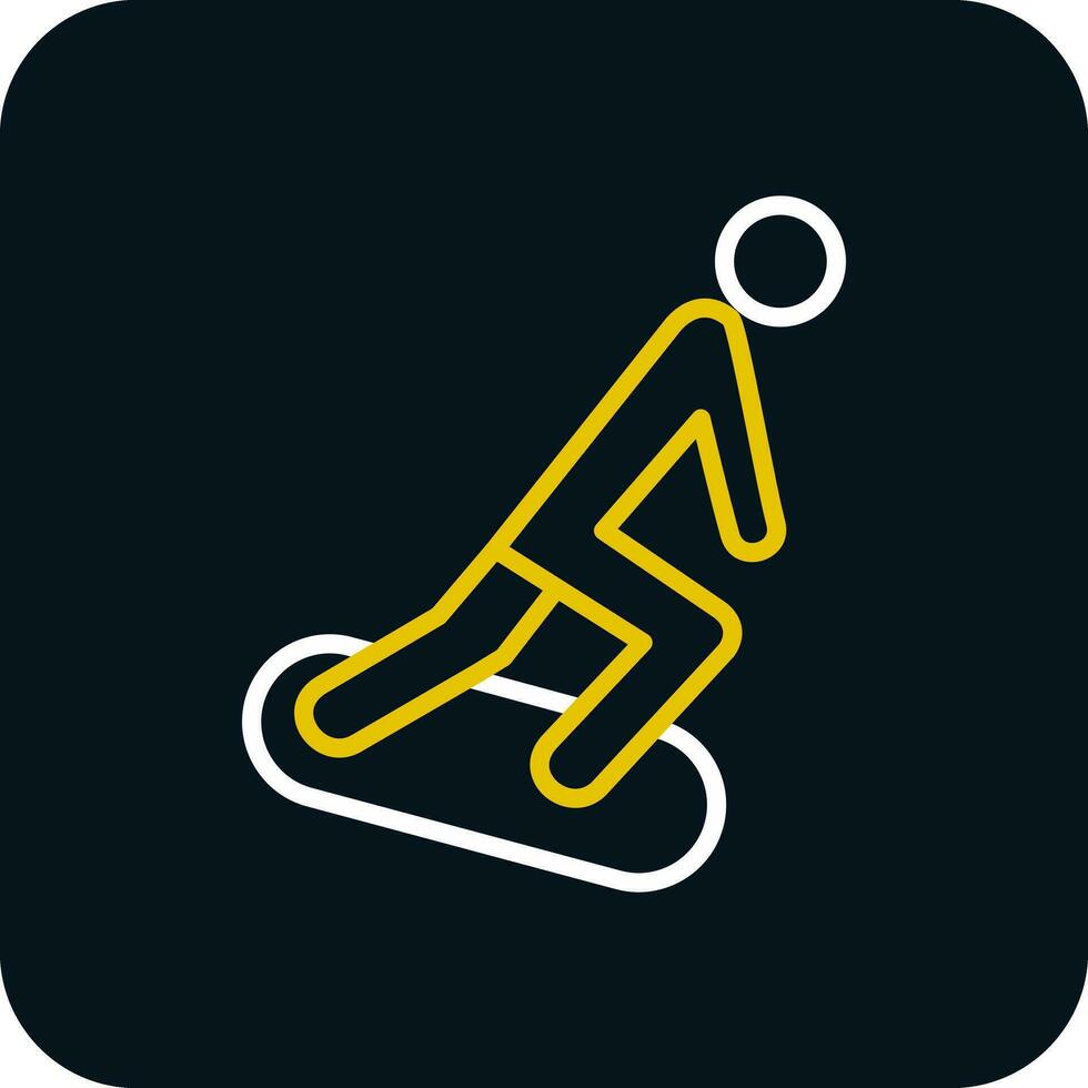 Snowboarding Vector Icon Design