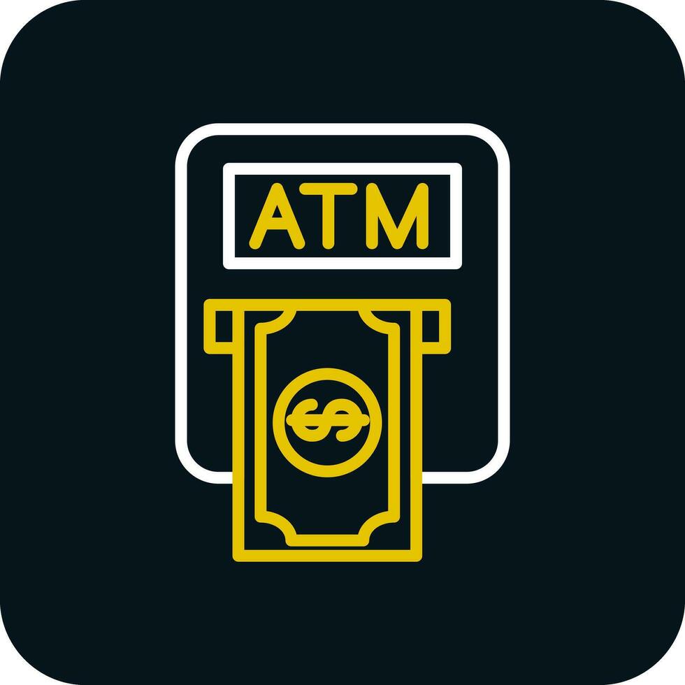 Atm machine Vector Icon Design