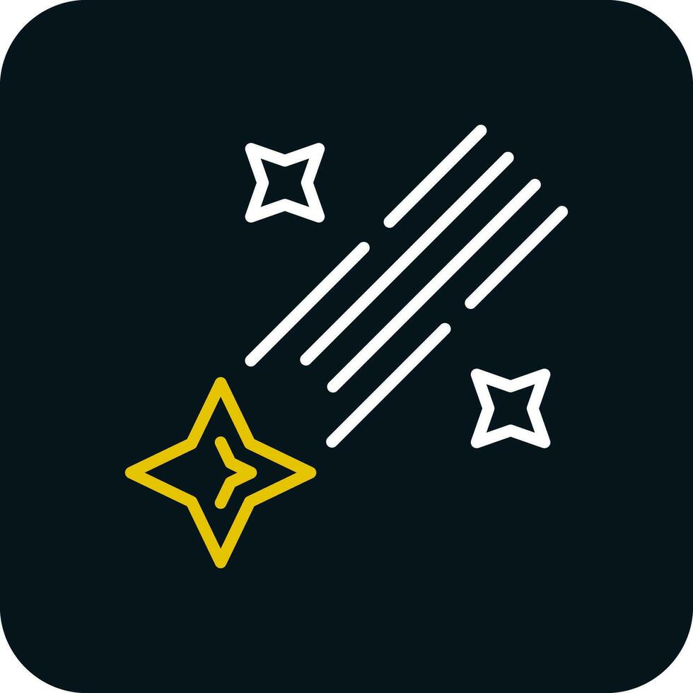 Shooting star Vector Icon Design