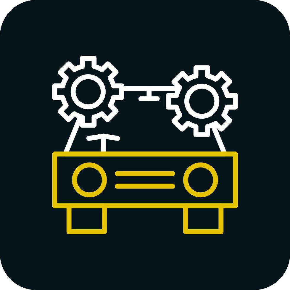 Driverless car Vector Icon Design