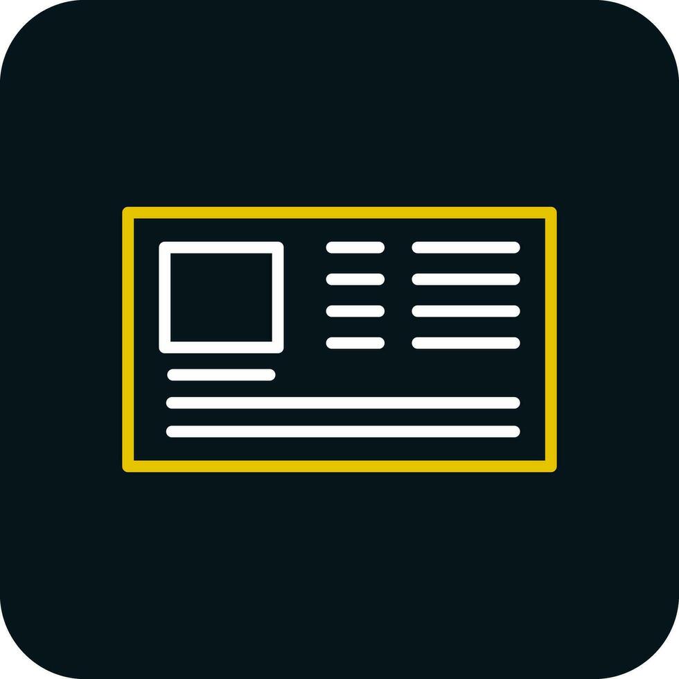 Id card Vector Icon Design