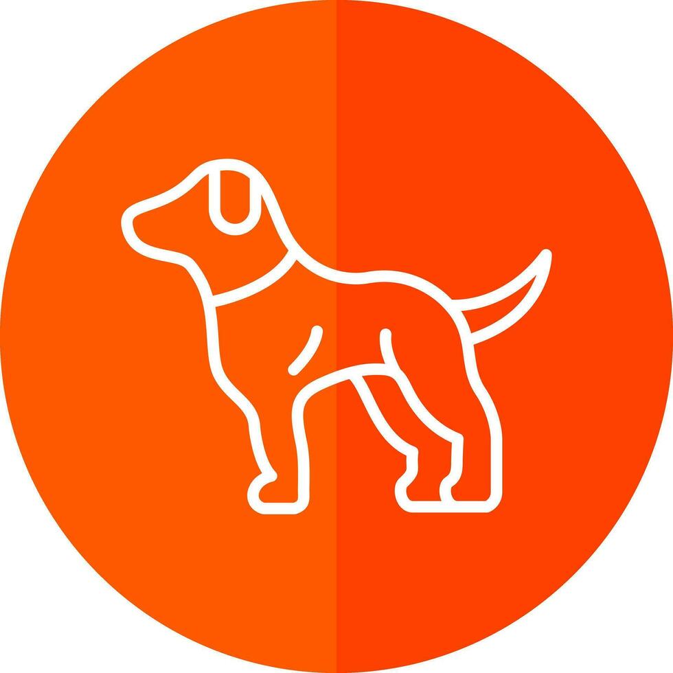 diseño de icono de vector de perro