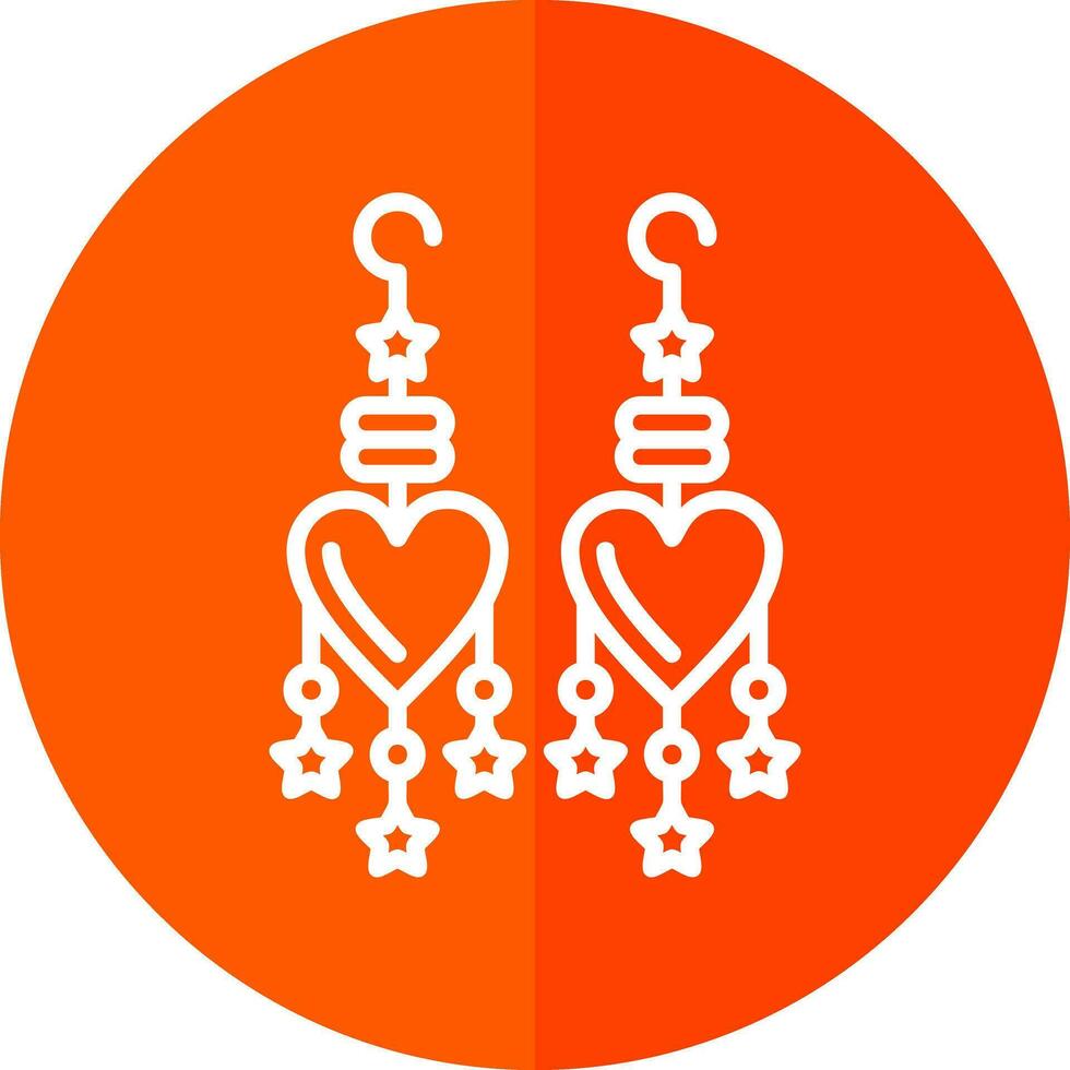 Earrings Vector Icon Design