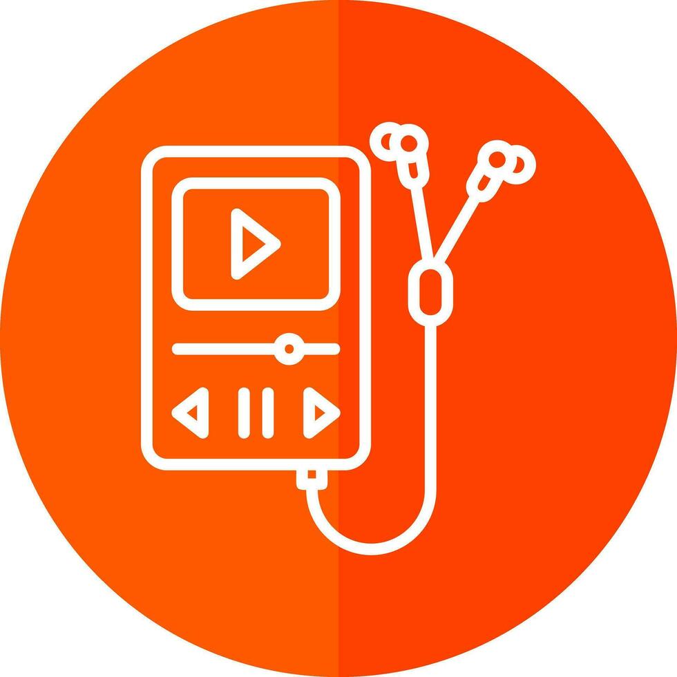 Walkman Vector Icon Design