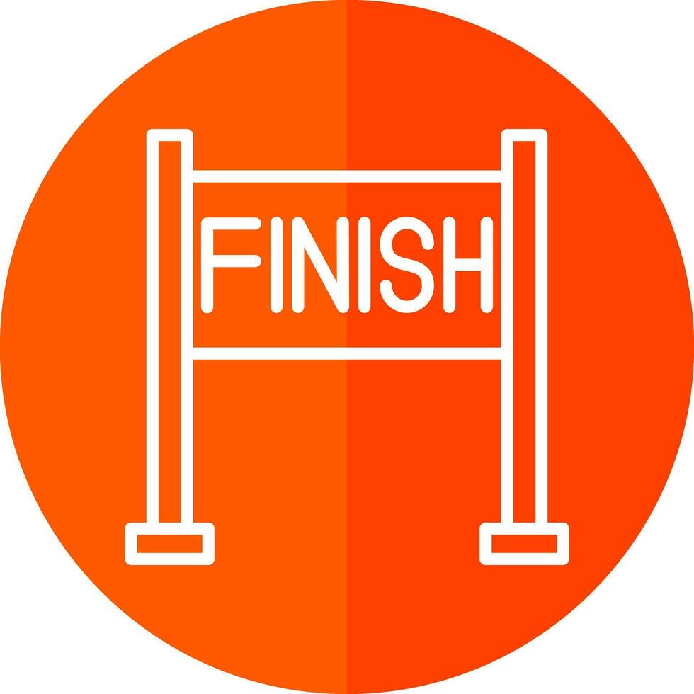 Finish line Vector Icon Design