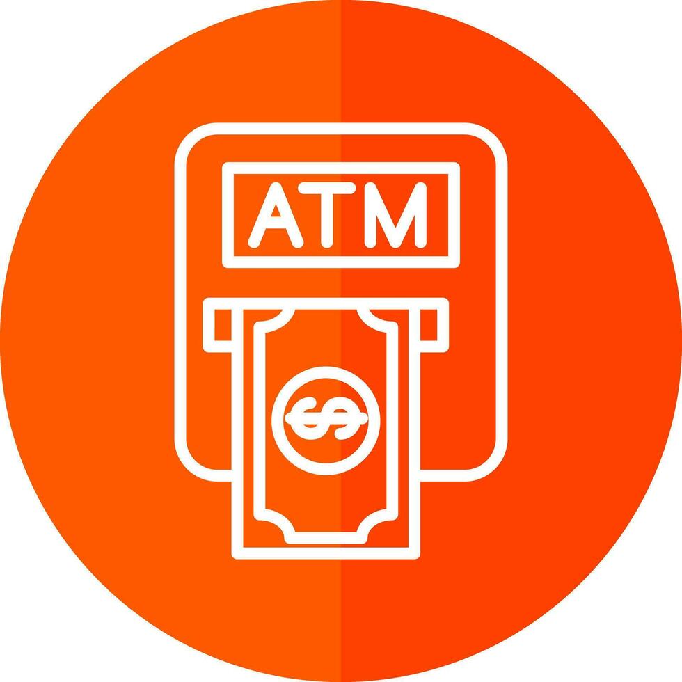 Atm machine Vector Icon Design